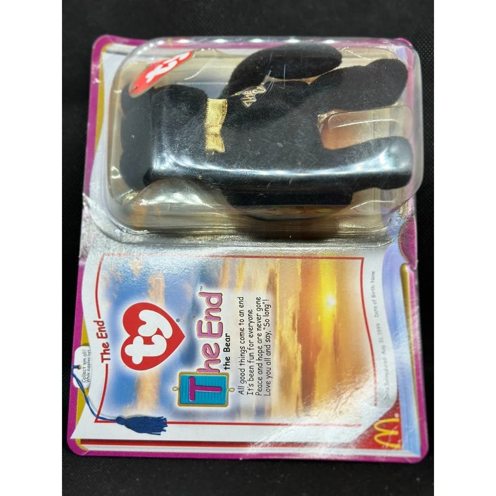 The End the Bear McDonalds TY The End Teenie Beanie Baby 1999 Rare Retired NIB‎